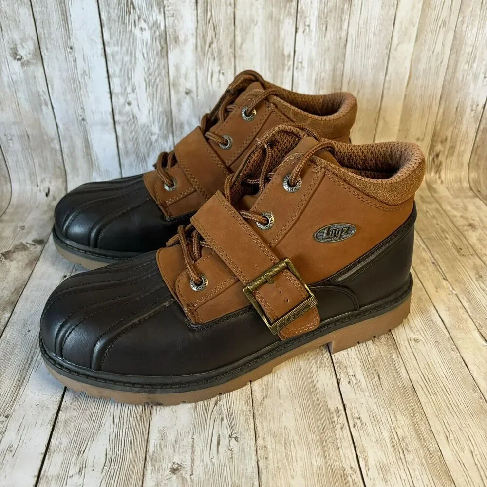 Lugz Avalanche Strap Men’s Winter Boots Brown and Terracotta Size‎ 7.5